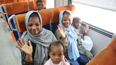 قطار السودانيين العائدين من مصر